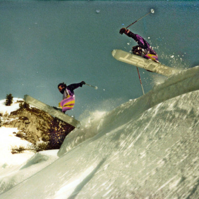 Bruno Gouvy et François Germain en monoski "Pierre Poncet" <br />- Crédit Photo farigouletteconnection.fr