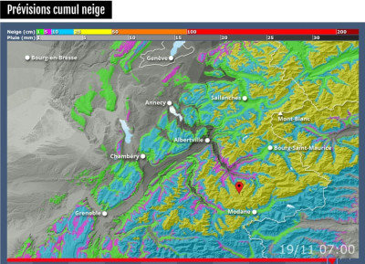 Météo skipass - repère Valtho