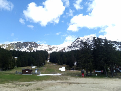 On a eu que 100m à pied avant de toucher la neige