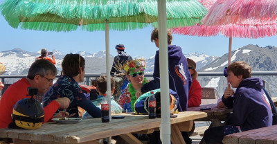 La palmeraie de Tignes accueil la Team des Arcs
