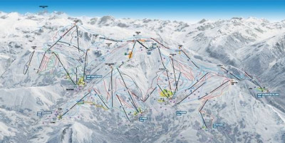 Plan des pistes - Les Sybelles