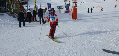 Laurie notre photographe sur le Slalom