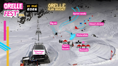 Emplacement des festivités le 1er mai au Plan du Bouchet
