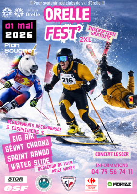 2è affiche, les compètes sont organisées par les clubs de ski