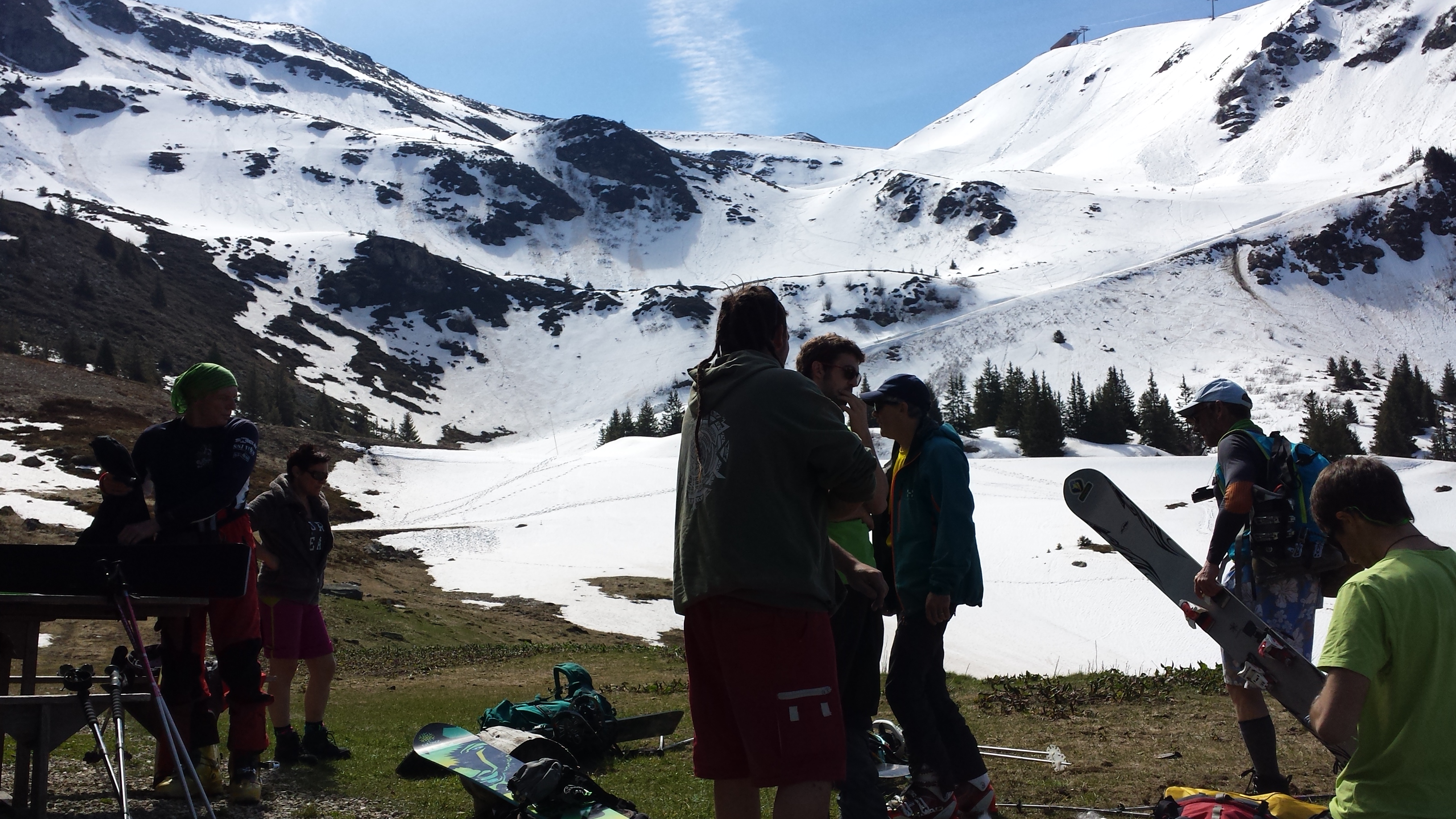 pause avant la neige