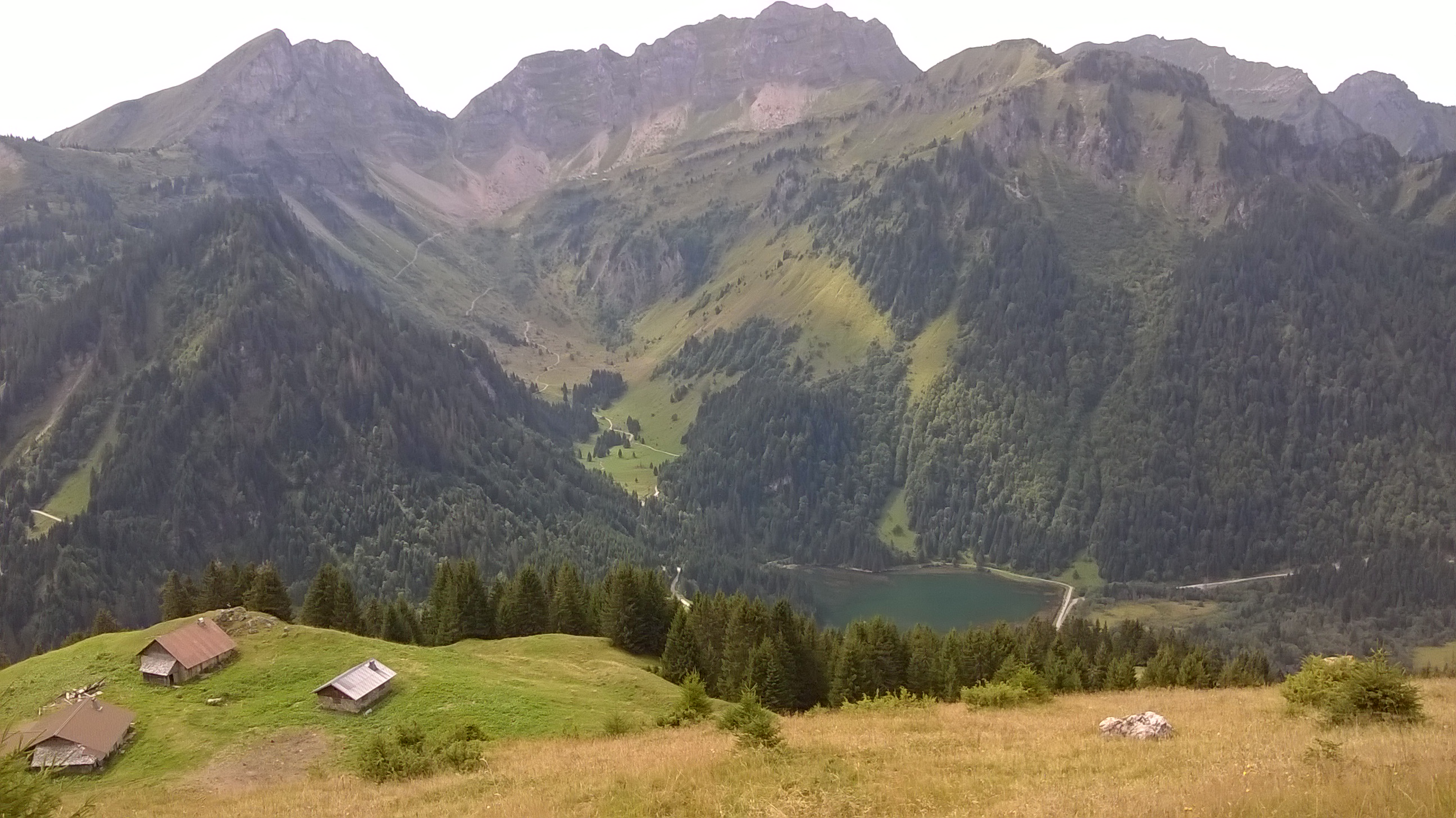lac des plagnes,abondance vue du bivouac,,,, app