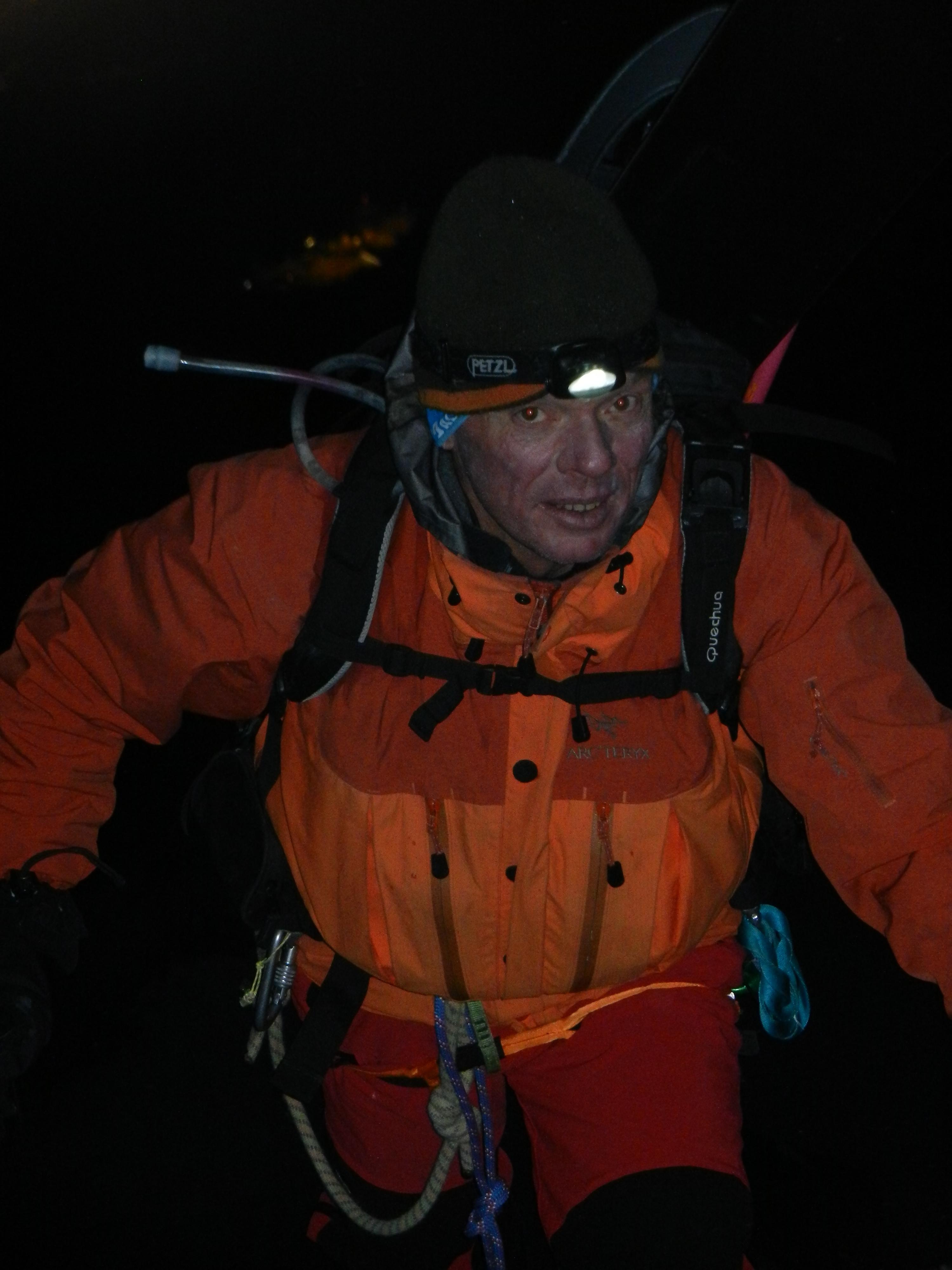 Grimpette en crampons de l'arrête de l'épaule du Gouter